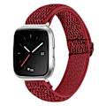 Pikkukuva 1 / 3: Punottu nailonranneke Fitbit Versa/Versa 2 Punainen