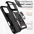 Pikkukuva 5 / 7: Hybridkuori iPhone 16 Pro Max Rengas + Kamerasuojus Musta