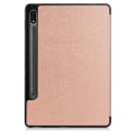 Pikkukuva 8 / 9: Tri-Fold Galaxy Tab S7/S8 -kotelo S Pen -pidikkeellä, ruusukulta