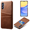 Pikkukuva 1 / 4: Nahkainen korttikotelo Samsung Galaxy A15 Ruskea