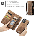 Pikkukuva 9 / 10: CaseMe Multi-Slot 2 i 1 Plånboksfodral iPhone 15 Pro Ruskea