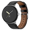 Miniatyrbillede 1 af 2: Ægte Læderarmbånd Google Pixel Watch 2 Sort