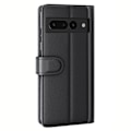 Pikkukuva 9 / 9: Aito nahkakotelo Google Pixel 7 Prolle, musta