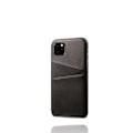 Miniatyrbillede 2 af 4: Lædercover med kortholder til iPhone 11 Sort