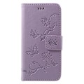 Pikkukuva 1 / 6: Perhoskuvioinen nahkakotelo iPhone 7/8/SE, lila