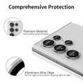 Miniatyrbillede 2 af 7: Hat Prince Linsebeskyttelse Hærdet Glas Samsung Galaxy S24 Ultra Sølv