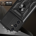 Miniatyrbillede 2 af 8: Hybridskal Samsung Galaxy S23 FE Ring + Kamerabeskyttelse Sort