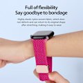 Miniatyrbillede 6 af 10: Dux Ducis Elastisk Nylon Flettet Rem Apple Watch Ultra 2 49mm Rosa