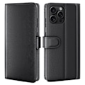 Pikkukuva 1 / 7: Aito nahkakotelo iPhone 16 Prolle, musta