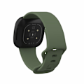 Miniatyrbillede 2 af 5: Silikonarmbånd Fitbit Versa 3/Sense Mørkegrøn