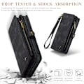 Miniatyrbillede 7 af 10: CaseMe Multi-Slot 2 i 1 Pungetui iPhone 16 Pro Max Sort