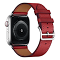 Pikkukuva 2 / 3: Aito Nahkainen Ranneke Apple Watch Series 10 42mm Punainen