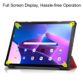 Pikkukuva 4 / 10: Lenovo Tab M10 Plus (3. sukupolvi) -kotelo, kolminkertainen, punainen