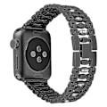 Miniatyrbillede 1 af 2: Krystalarmbånd til Apple Watch 42/44/45 mm Sort