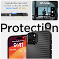 Miniatyrbillede 7 af 9: Spigen iPhone 15 Cover Liquid Air Sort