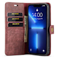 Miniatyrbild 2 av 10: DG.MING 2-in-1 Magnet Wallet iPhone 14 Pro Red