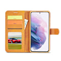 Miniatyrbillede 3 af 7: LC.IMEEKE Pungetui Samsung Galaxy S22 Cognac