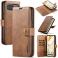 DG.MING 2-in-1 Magnet Wallet Google Pixel 9 Cognac