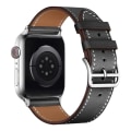 Pikkukuva 1 / 4: Imak Nahkaranneke Apple Watch 45mm Series 9 Musta