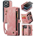 Miniatyrbillede 1 af 10: CaseMe Multi-Slot 2 i 1 Pungetui iPhone 15 Pro Max Rosa