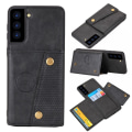Miniatyrbillede 1 af 5: Etui med pung til Samsung Galaxy S21 Sort