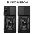 Miniatyrbillede 8 af 8: Hybridskal Samsung Galaxy S23 FE Ring + Kamerabeskyttelse Sort