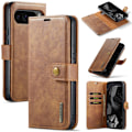 Miniatyrbild 1 av 10: DG.MING 2-in-1 Magnet Wallet Google Pixel 9 Pro XL Cognac