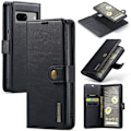 Miniatyrbild 1 av 10: DG.MING 2-in-1 Magnet Wallet Google Pixel 7a Black