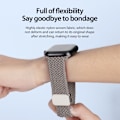 Pikkukuva 6 / 9: Dux Ducis Joustava Nylon-Kudottu Ranneke Apple Watch Series 10 42mm C