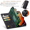 Miniatyrbillede 6 af 10: CaseMe Multi-Slot 2 i 1 Pungetui iPhone 16 Pro Max Sort