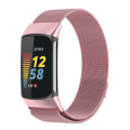 Miniatyrbild 1 av 5: Milanese Loop Armband Fitbit Charge 6 Rosa