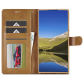 Miniatyrbillede 2 af 7: LC.IMEEKE Pungetui Samsung Galaxy S22 Ultra Cognac