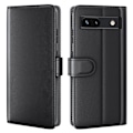 Pikkukuva 1 / 6: Aito nahkakotelo Google Pixel 7a musta