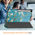 Pikkukuva 3 / 10: Samsung Galaxy Tab S10 FE Plus Kotelo Tri-fold Kirsikankukat