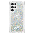 Pikkukuva 2 / 5: Glitter Bling TPU -kuori Samsung Galaxy S23 Ultra -hopea