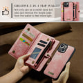 Pikkukuva 9 / 10: CaseMe Multi-Slot 2 i 1 Lompakkokotelo iPhone 15 Pinkki
