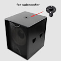 Miniatyrbild 4 av 4: Högtalarstativ Topplock, Metall Högtalar Kabinett Polmontering, PA/DJ Stativ Högtalarstativ Montering Adapter 107x84mm (2-pack Svart) [DB]