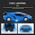 Pikkukuva 3 / 5: Auton muuntaja leikkiauto kaukosäätimellä, putoamisenkestävä leikkiauto 's Day DB:lle Black Blue