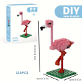 Miniatyrbillede 4 af 5: DIY MINI Byggeklodser Fugleserie Uddannelsesmæssige Samlelegetøj Jule- og Fødselsdagsgaver Til Børn db Vulture