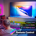Miniatyrbild 2 av 5: Led-remsa med musiksynkronisering, 5 m USB-driven LED-remsa med fjärrkontroll, RGB 5050 4 dynamiska lägen 16 färger dimbar färgskiftande LED-remsa TV-bakgrundsbelysning