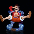 Miniatyrbilde 2 av 3: One Piece Luffy Gear 5 Anime Figur Sun God Nika 17cm PVC Action Figurine Statue Samleobjekt Modelldukke Leker for Barn Gave C Db with box 19cm