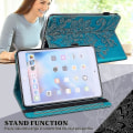 Miniatyrbild 5 av 5: För Samsung Galaxy Tab S2 9.7 T810/t815 Spets Blomprägling Mönster Horisontell Flip Läderfodral Med Hållare & Kortplatser & Plånbok & Fotoram