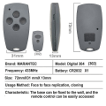 Miniatyrbilde 5 av 5: 3-delt Marantec Digital 302 304 313 382 384 Comfort 220 250 252 270 Az021 64176 Garasjeportfjernkontroll 43392mhz Replikator [DB] 2 Buttons