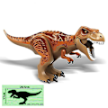 Pikkukuva 4 / 5: 1 kpl Jurassic Big Size Dinosaurus Rakennuspalikat T-rex Quetzalcoatlus Baryonyx Toimintahahmot Lapsille Lelut Lahjat Db Velociraptor