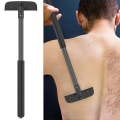 Miniatyrbilde 1 av 3: Ryggbarber for fjerning av hår på ryggen, ryggtrimmer med langt håndtak 29 cm