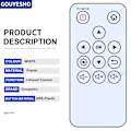 Miniatyrbilde 4 av 5: Ny fjernkontroll for Viewsonic M1 Mini Plus Pocket Cinema Projector [DB]