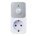 Miniatyrbilde 1 av 5: PIR-sensor stikkontakt lampeholder 110-240V PIR infrarød deteksjon 120 graders vidvinkel automatisk indu [DB] As Shown