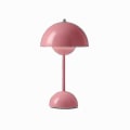 Miniatyrbillede 1 af 5: Nordisk genopladelig blomsterbordlampe sengebordslampe bordlampe svampe soveværelse borddekoration natbordslampe natlys [DB] Pink
