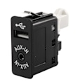 Pikkukuva 1 / 5: Auton USB Aux In -liitin Lisätuloliitäntäsovitin malleille E81 E87 E90 F10 F12 E70 X4 X5 X6 s202412241524 [DB] black