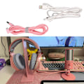 Pikkukuva 3 / 5: Razer Seiren X USB -suoratoistomikrofonille mikrofonikaapeli USB-latausjohto db White
